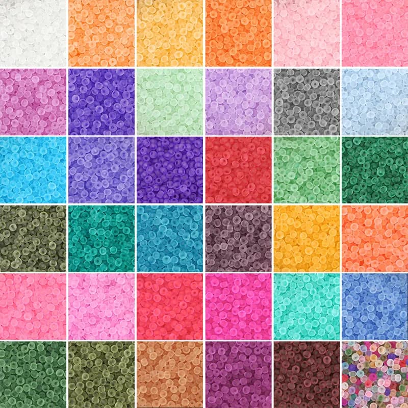 LuxeHaze Frosting Matte Seedbeads Uniform Round - Image 1
