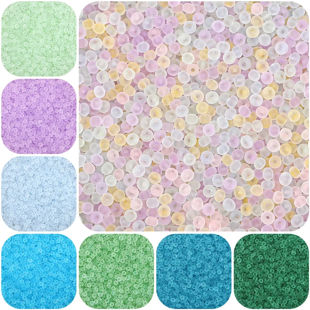 LuxeHaze Frosting Matte Seedbeads Uniform Round thumbnail 5